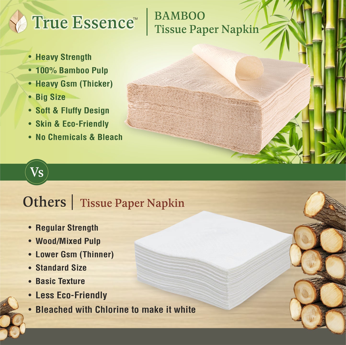 Bamboo Tissue Paper Napkin