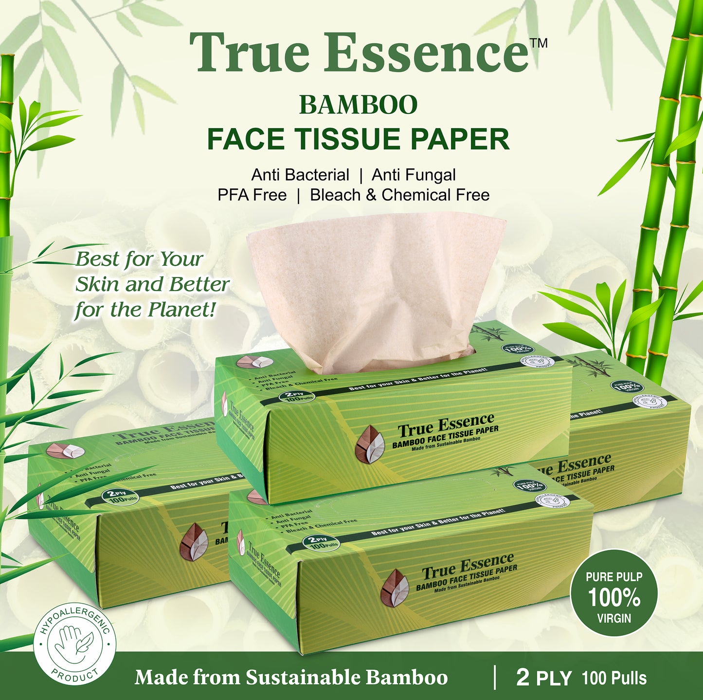 Bamboo Face Tissue Paper