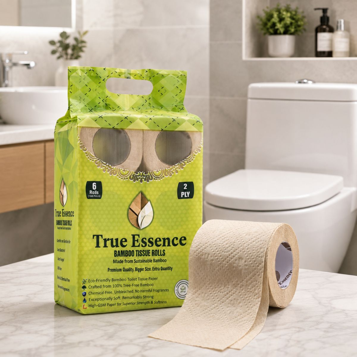 Fine Fragrance Bamboo Toilet Rolls